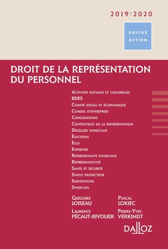 Cover of the book Droit de la représentation du personnel
