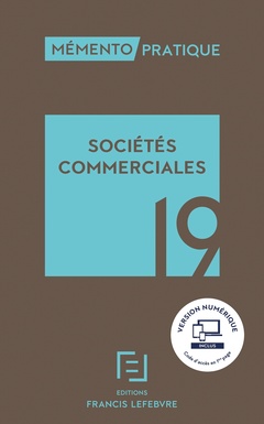 Couverture de l’ouvrage Mémento societés commerciales 2019