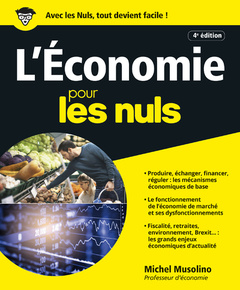 Couverture de l’ouvrage L'économie pour les Nuls, 4e édition
