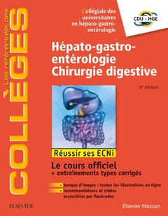 Couverture de l’ouvrage Hépato-gastro-entérologie - Chirurgie digestive