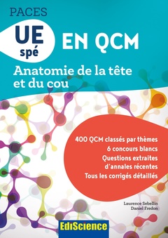 Cover of the book UE spé en QCM Anatomie de la tête et du cou