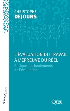 Cover of the book L'évaluation du travail à l'épreuve du réel