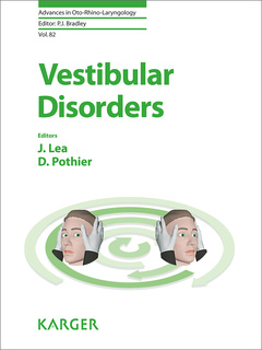 Couverture de l’ouvrage Vestibular Disorders