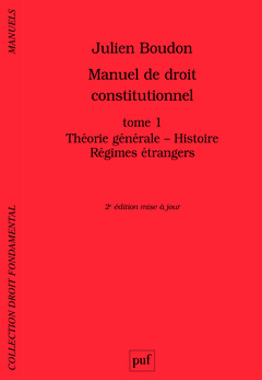 Cover of the book Manuel de droit constitutionnel