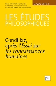 Couverture de l’ouvrage Les études philosophiques N° 1, janvier 2019