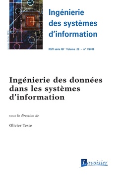 Cover of the book Ingénierie des systèmes d'information RSTI série ISI Volume 23 N° 1 - Janvier-Février 2018