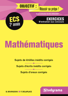 Couverture de l’ouvrage Mathématiques 2e année ECS exercices