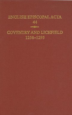 Cover of the book English Episcopal Acta, 44