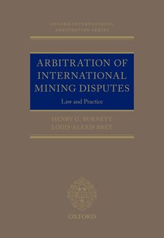 Couverture de l’ouvrage Arbitration of International Mining Disputes
