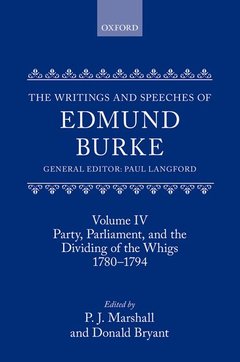 Couverture de l’ouvrage The Writings and Speeches of Edmund Burke