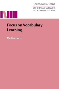 Couverture de l’ouvrage Focus on Vocabulary Learning