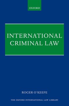 Couverture de l’ouvrage International Criminal Law