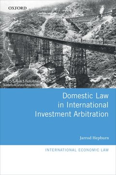 Couverture de l’ouvrage Domestic Law in International Investment Arbitration