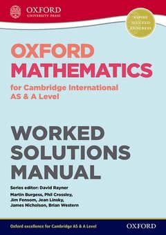 Couverture de l’ouvrage Oxford Mathematics for Cambridge International AS & A Level Worked Solutions Manual CD