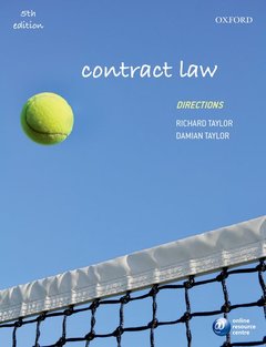 Couverture de l’ouvrage Contract Law Directions