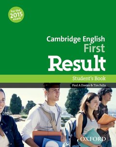 Couverture de l’ouvrage Cambridge English: First Result: Student's Book