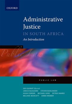 Couverture de l’ouvrage Administrative Justice in South Africa