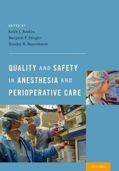 Couverture de l’ouvrage Quality and Safety in Anesthesia and Perioperative Care