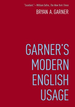 Couverture de l’ouvrage Garner's Modern English Usage
