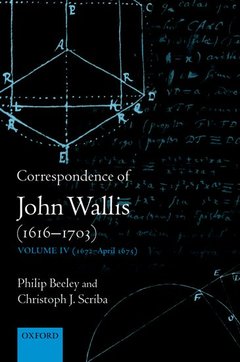 Couverture de l’ouvrage Correspondence of John Wallis (1616-1703)