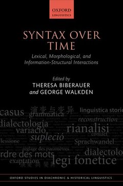 Couverture de l’ouvrage Syntax over Time