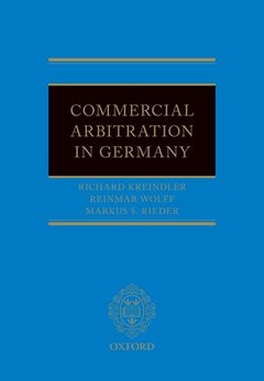 Couverture de l’ouvrage Commercial Arbitration in Germany