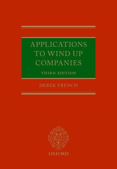 Couverture de l’ouvrage Applications to Wind Up Companies