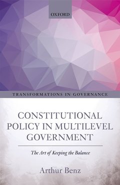 Couverture de l’ouvrage Constitutional Policy in Multilevel Government
