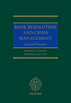 Couverture de l’ouvrage Bank Resolution and Crisis Management