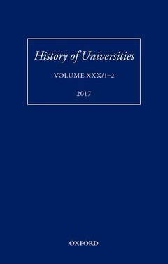 Couverture de l’ouvrage History of Universities