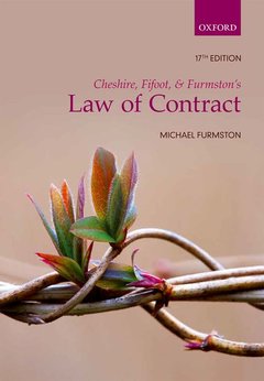 Couverture de l’ouvrage Cheshire, Fifoot, and Furmston's Law of Contract