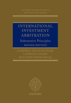 Couverture de l’ouvrage International Investment Arbitration