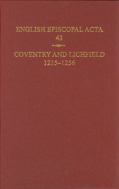 Couverture de l’ouvrage English Episcopal Acta, 43