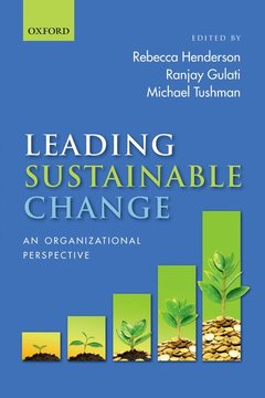 Couverture de l’ouvrage Leading Sustainable Change