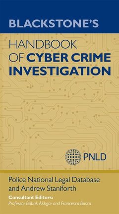Couverture de l’ouvrage Blackstone's Handbook of Cyber Crime Investigation