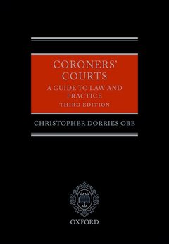 Couverture de l’ouvrage Coroners' Courts