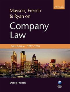 Couverture de l’ouvrage Mayson, French & Ryan on Company Law
