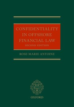 Couverture de l’ouvrage Confidentiality in Offshore Financial Law