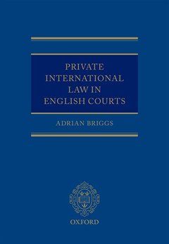 Couverture de l’ouvrage Private International Law in English Courts