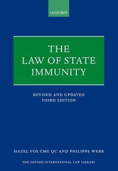 Couverture de l’ouvrage The Law of State Immunity
