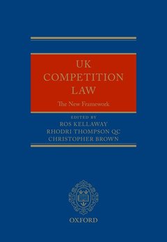 Couverture de l’ouvrage UK Competition Law