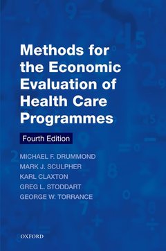 Cover of the book Methods for the Economic Evaluation of Health Care Programmes