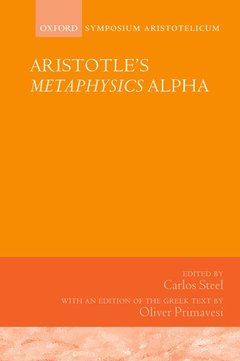 Couverture de l’ouvrage Aristotle's Metaphysics Alpha