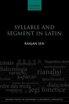 Couverture de l’ouvrage Syllable and Segment in Latin