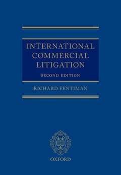 Couverture de l’ouvrage International Commercial Litigation