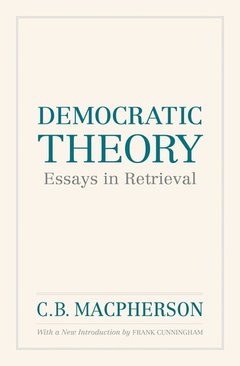 Couverture de l’ouvrage Democratic Theory
