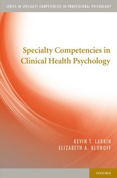Couverture de l’ouvrage Specialty Competencies in Clinical Health Psychology