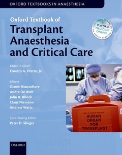Couverture de l’ouvrage Oxford Textbook of Transplant Anaesthesia and Critical Care
