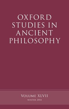 Couverture de l’ouvrage Oxford Studies in Ancient Philosophy, Volume 47
