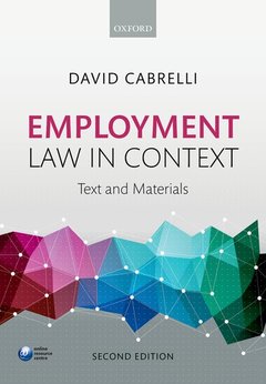 Couverture de l’ouvrage Employment Law in Context